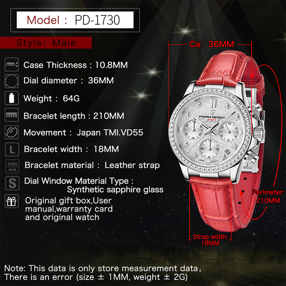 PAGANI DESIGN 1730 Fashion Mul - Luxury Watch Packaging Box review and price