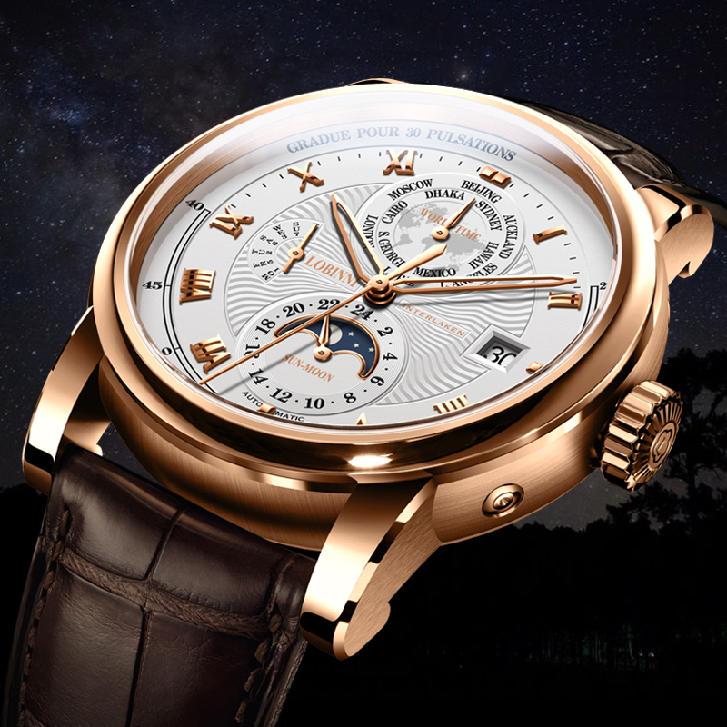 LOBINNI Men Watch Luxury Brand - Luxury Watch Brands In World review and price
