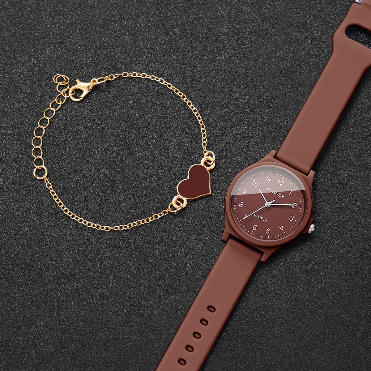 2PCS Fashion Arabic Dial Women - Open Heart Watch review and price