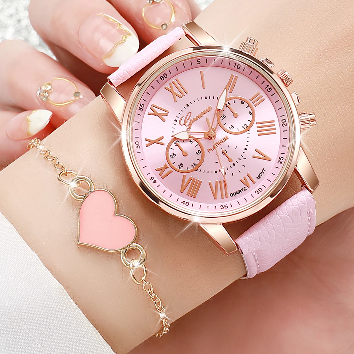 6PCS Fashion Women Watches Hea - Open Heart Watch review and price