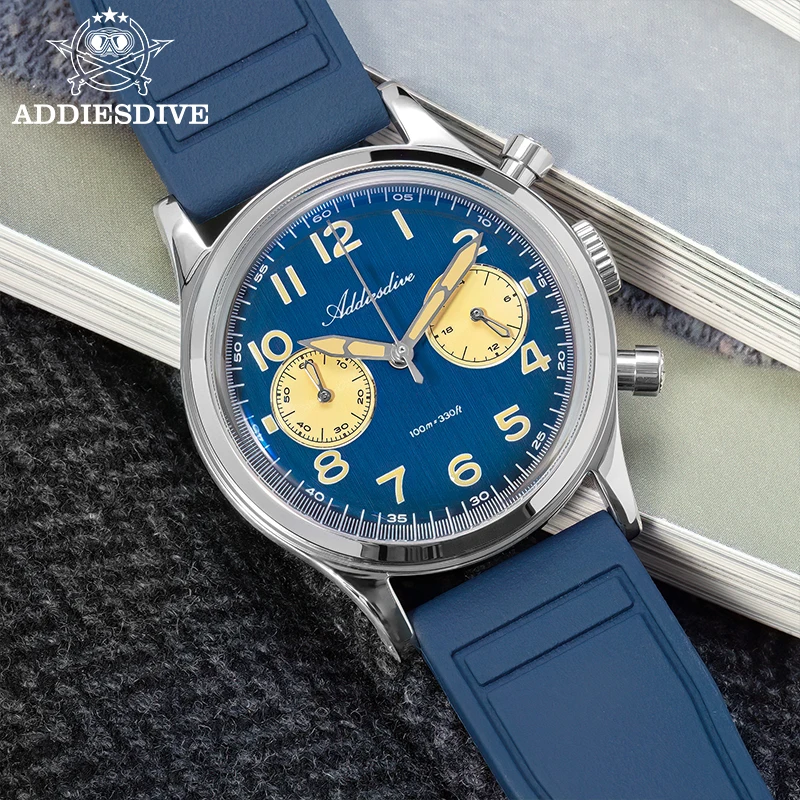 ADDIESDIVE Multifunctional Chr - Luxury Watch With Rubber Strap review and price
