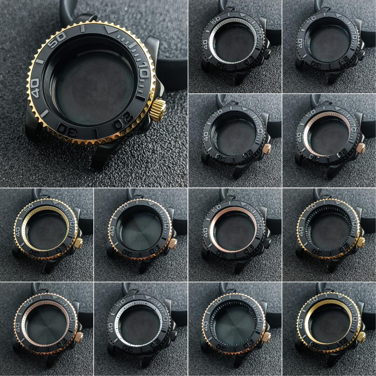 NH35 Case 40.5mm black gold/ro - Bronze Case Watch review and price