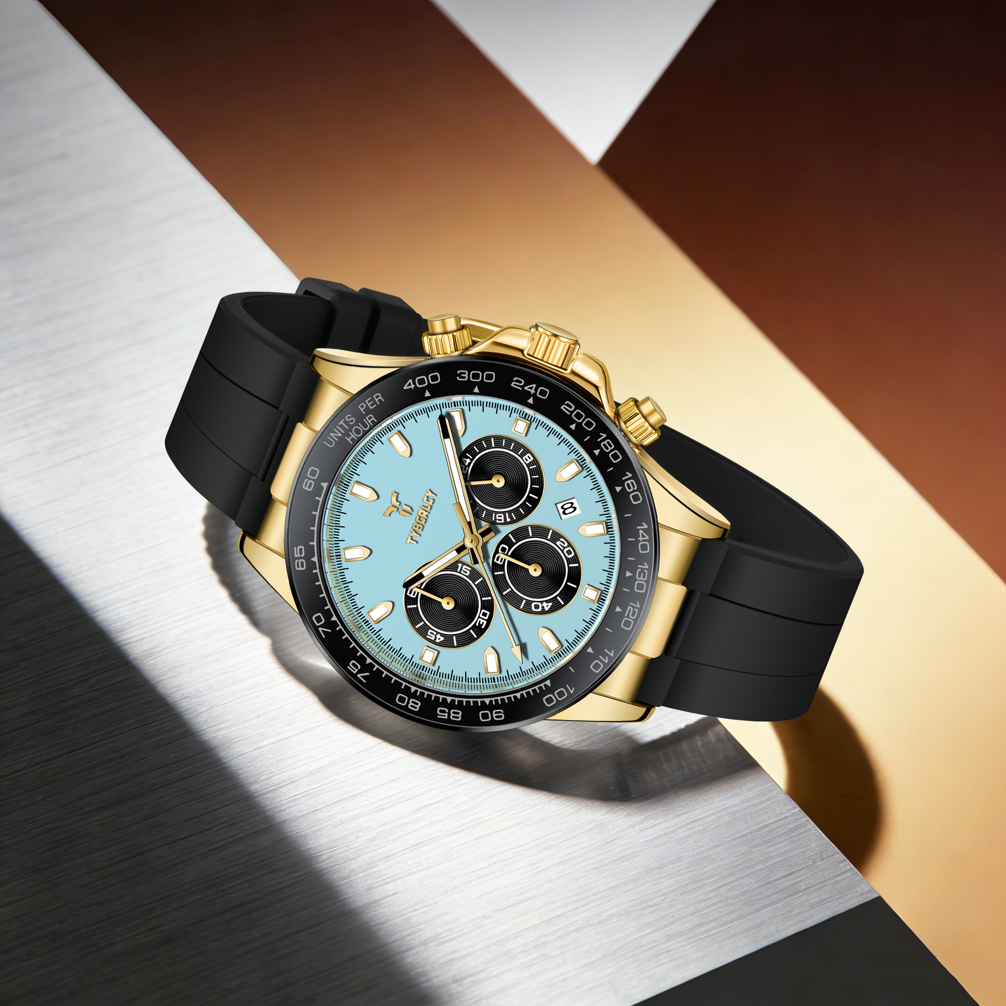 TYBERLEY Sophisticated Eleganc - Luxury Watch With Rubber Strap review and price