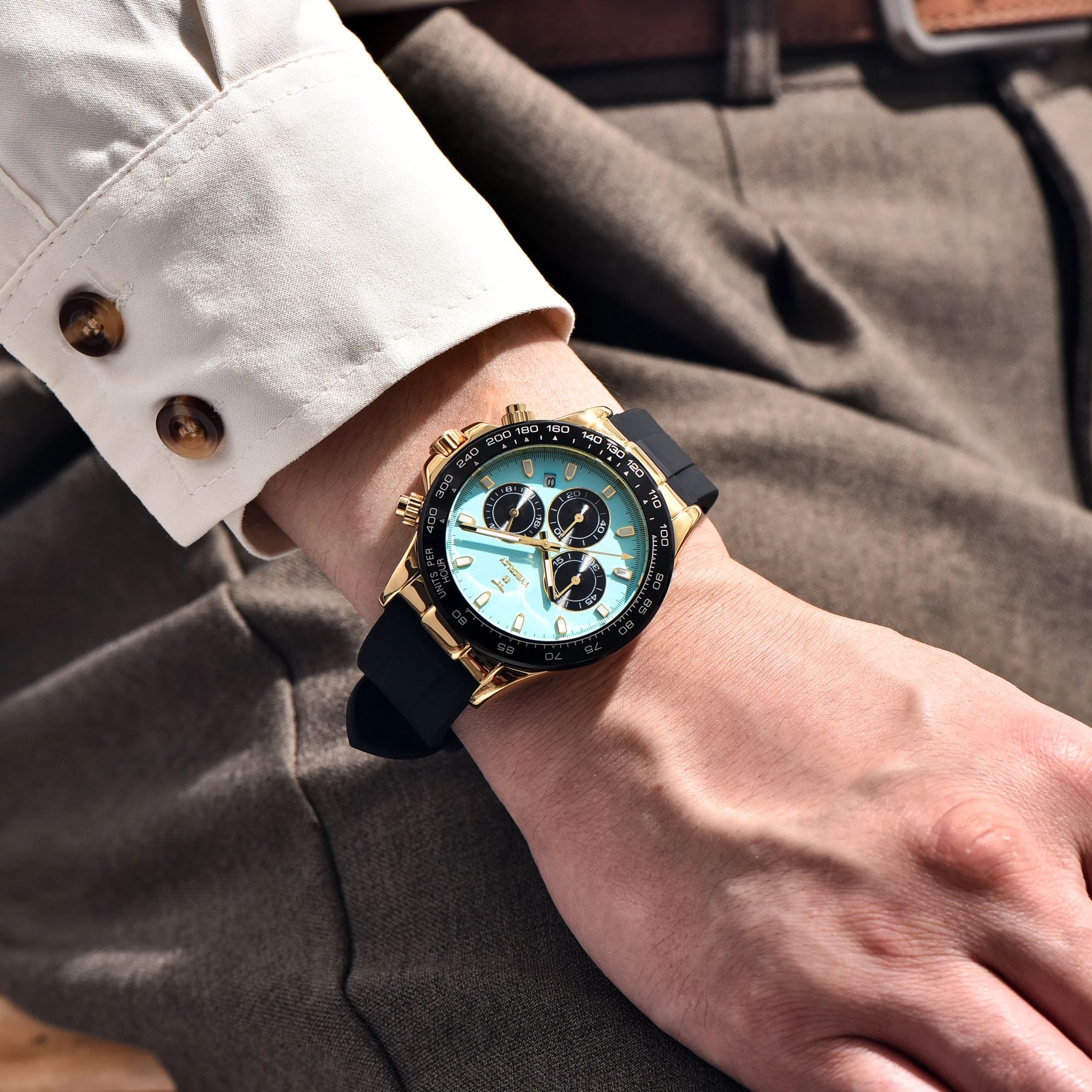 TYBERLEY Sophisticated Eleganc - Luxury Watch With Rubber Strap review and price