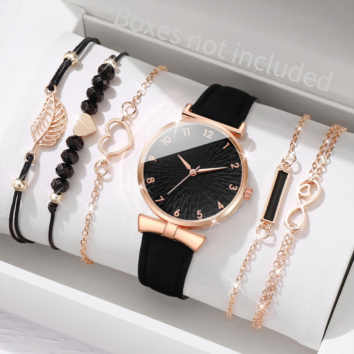 6pcs/set Women Watches Heart L - Open Heart Watch review and price