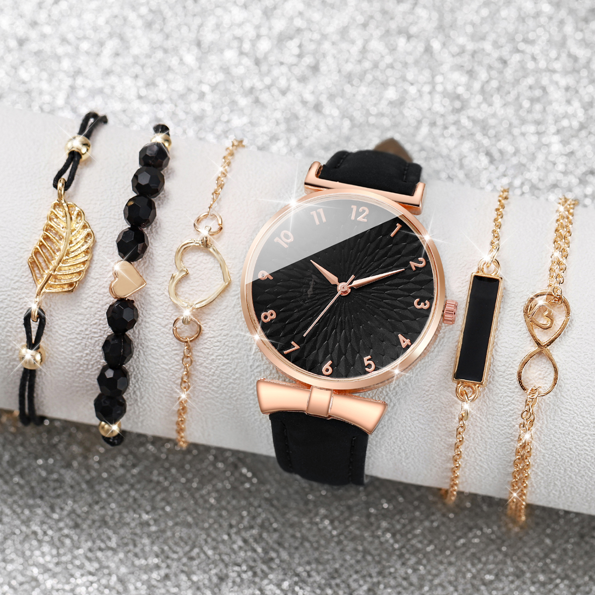 6pcs/set Women Watches Heart L - Open Heart Watch review and price