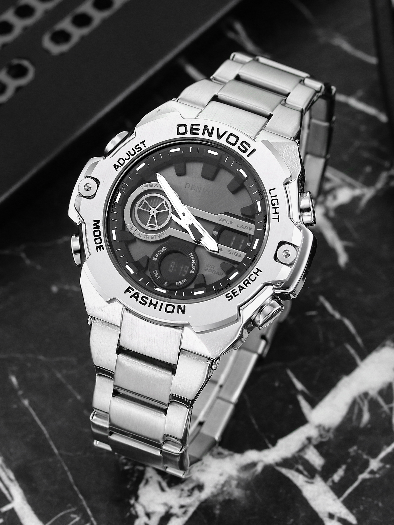 DENVOSI Men's Steel Heart Quar - Open Heart Watch review and price