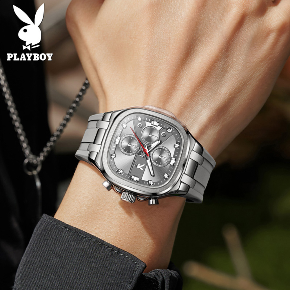 PLAYBOY 3076 Brand original au - Luxury Watch With Rubber Strap review and price