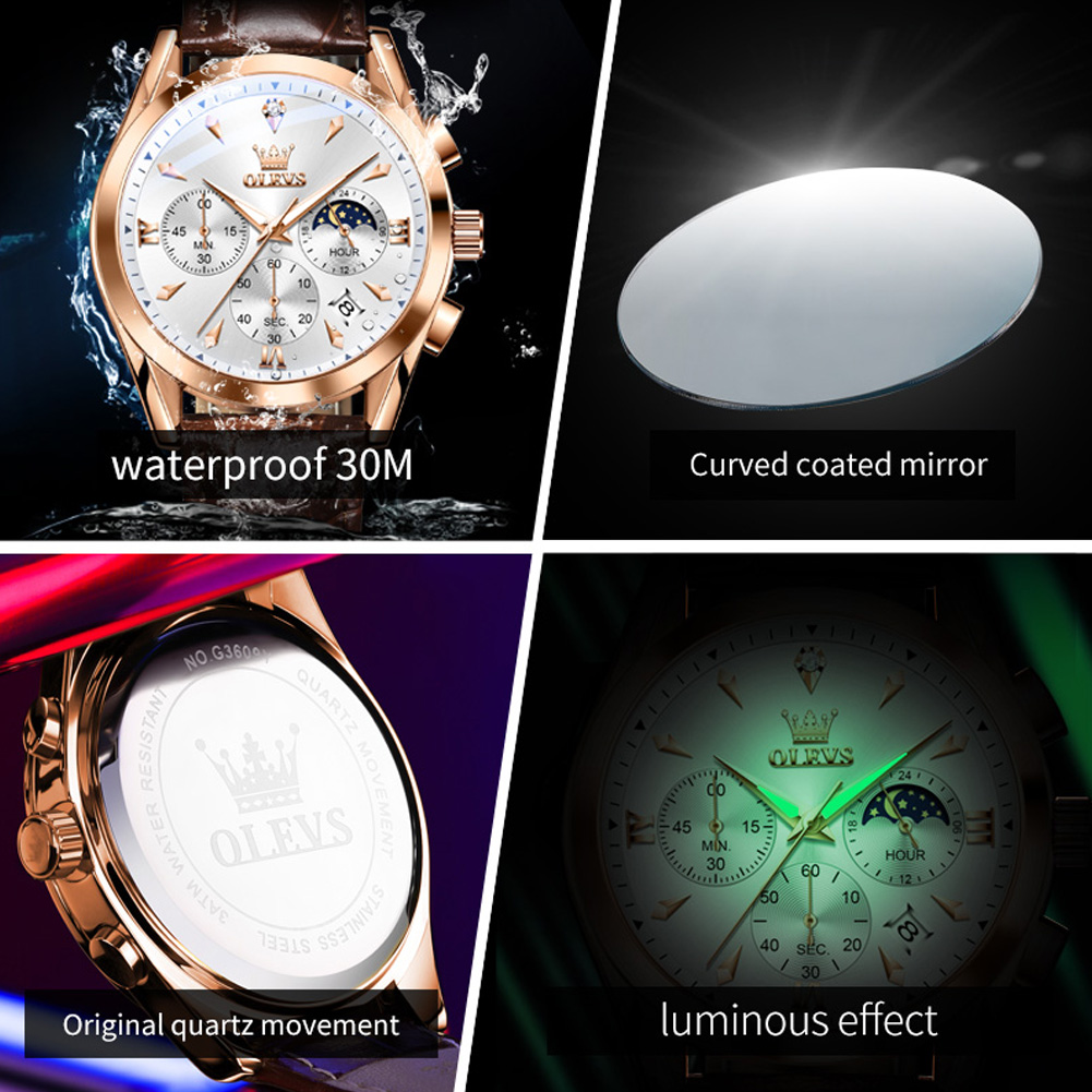 OLEVS Brand New Fashion Quartz - Luxury Watch Mockup review and price