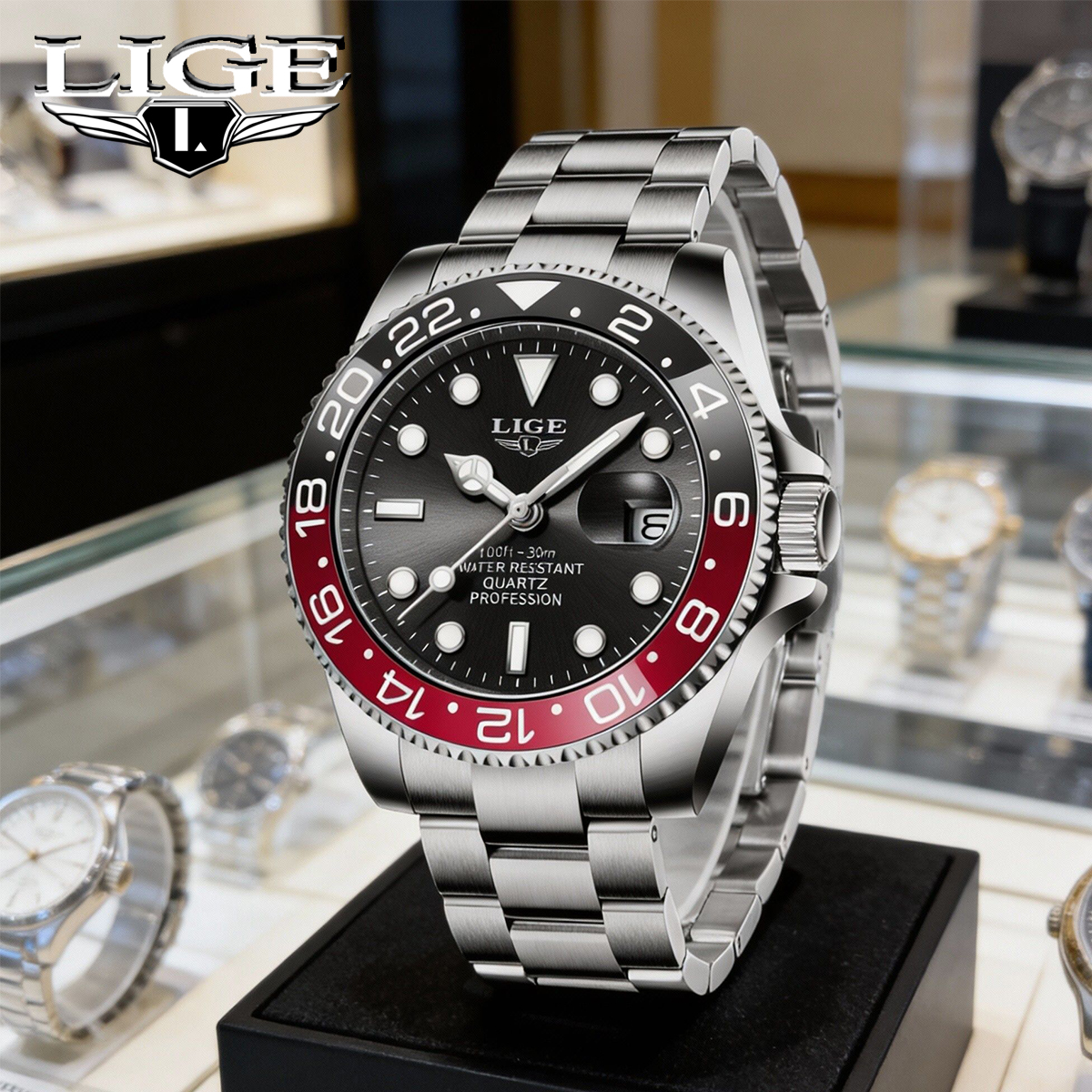 LIGE New Luxury Couple Watches - Open Heart Watch review and price