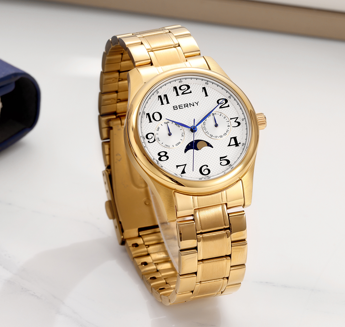 BERNY Gold Men's Watch Luxury  - Luxury Watch & Jewellery review and price